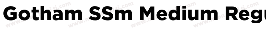 Gotham SSm Medium Regular字体转换